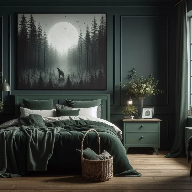 15 Elegant Dark Green Bedroom Ideas for Tranquility