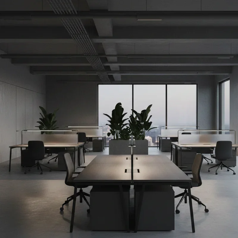 Dark Grey Office Ideas