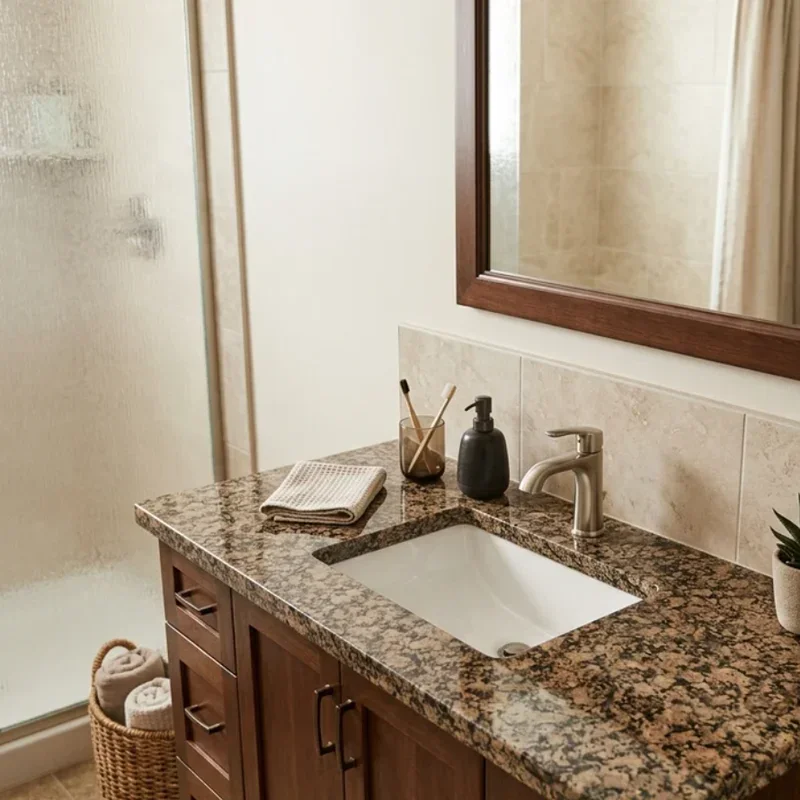 Brown Granite Bathroom Ideas