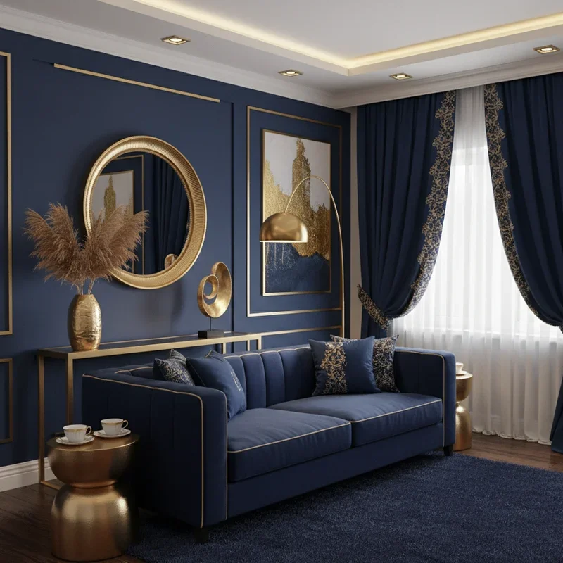 Navy Blue Room Ideas