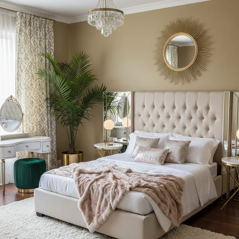 Small Glam Bedroom Ideas