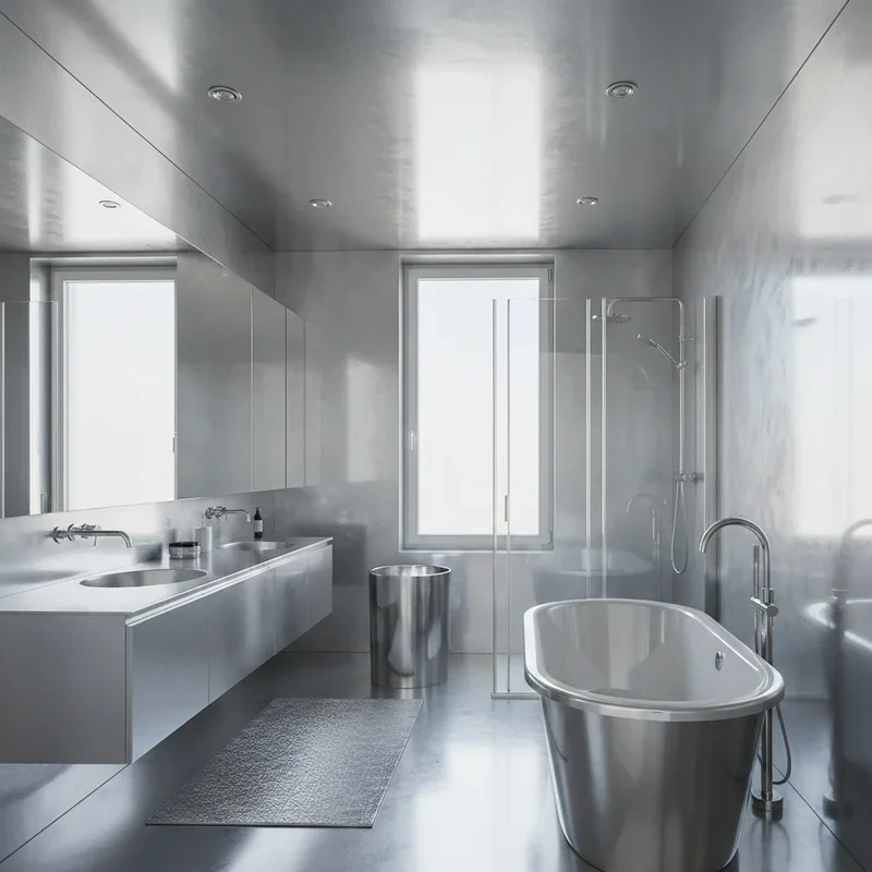 Silver Bathroom Ideas