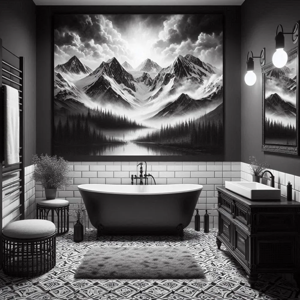 15 Chic Black and White Bathroom Decor Ideas