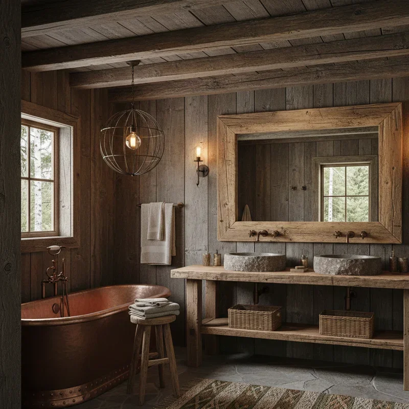 Dark Wood Bathroom Ideas