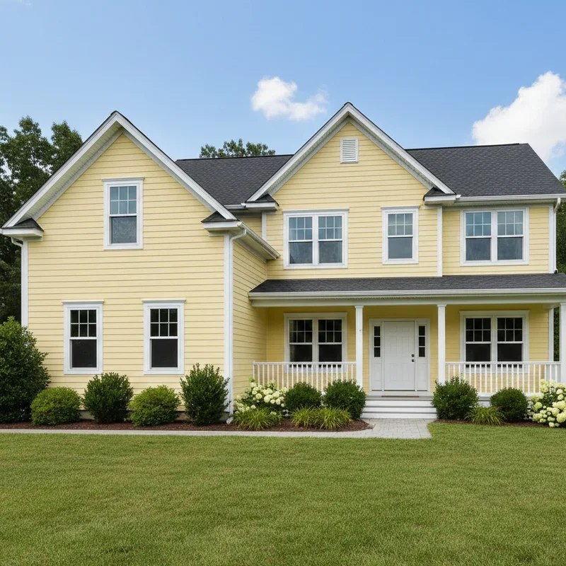 Yellow Siding House Ideas