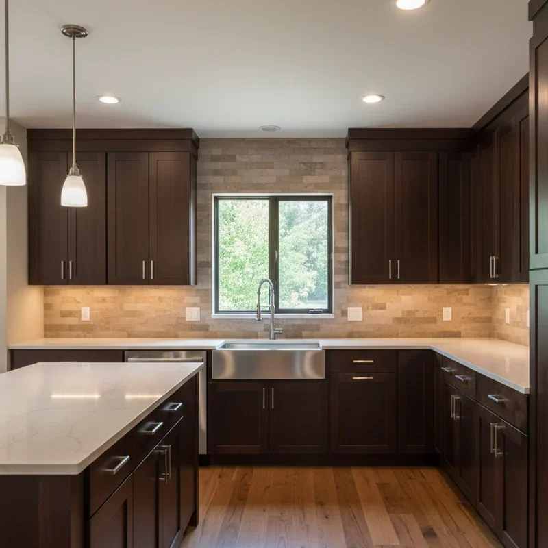 Brown Kitchen Cabinets Ideas