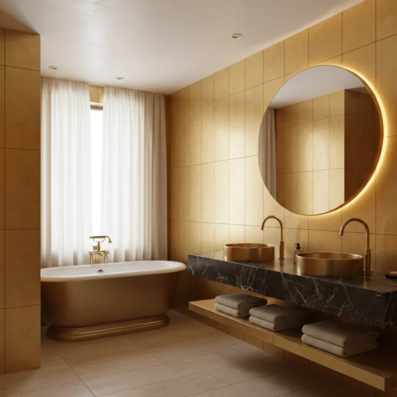 Gold Bathroom Ideas