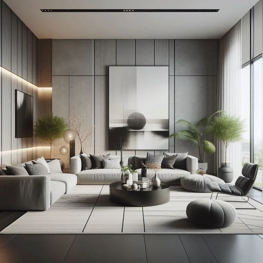 14 Minimalist Blue Grey and White Living Room Ideas for a Clean Look - Minimalist Sleek Living Room Furniture