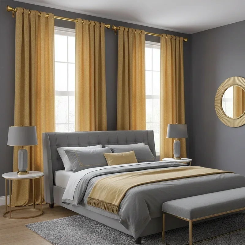 Grey and Gold Bedroom Ideas
