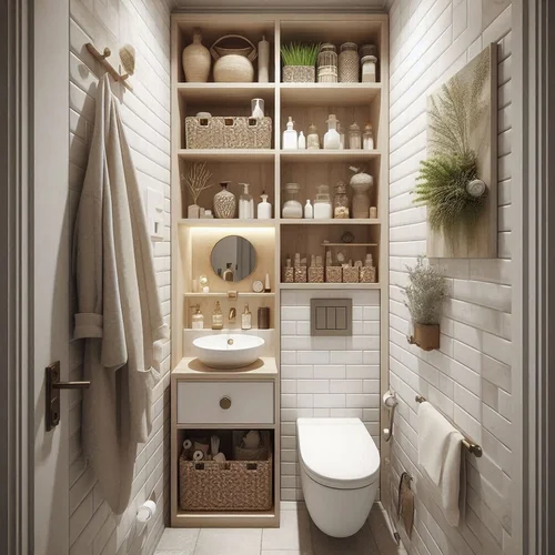 15 Narrow Small Powder Room Ideas for Tight Spaces