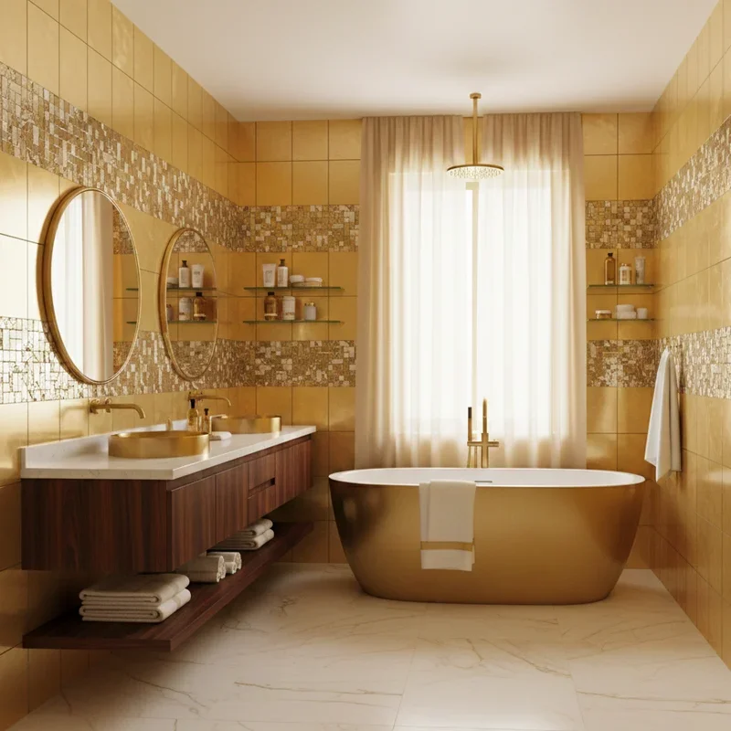 Gold Bathroom Ideas