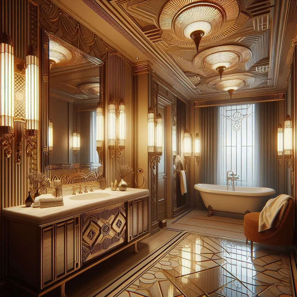 15 Luxurious Art Deco Bathroom Ideas for Elegance