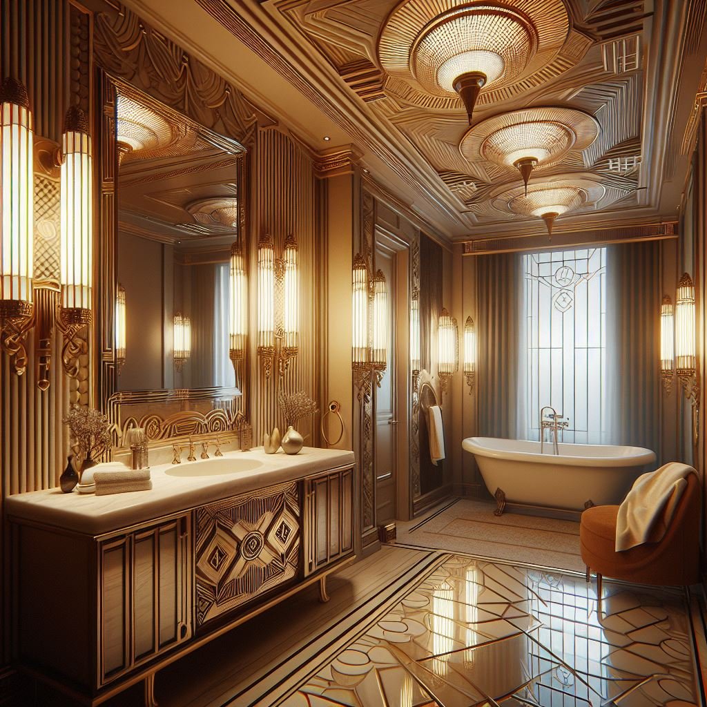 15 Luxurious Art Deco Bathroom Ideas for Elegance