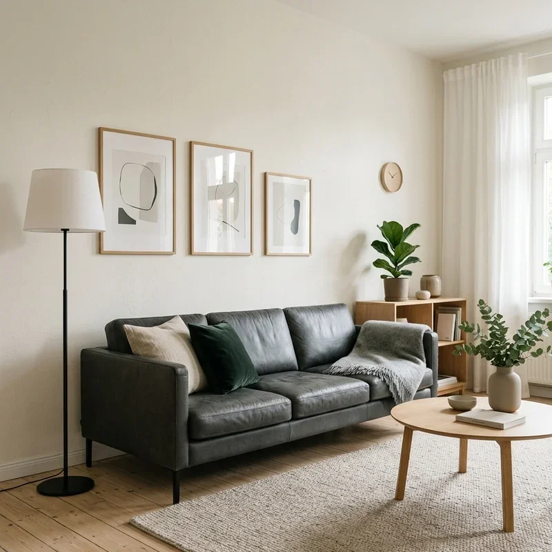 Dark Grey Leather Sofa Living Room Ideas
