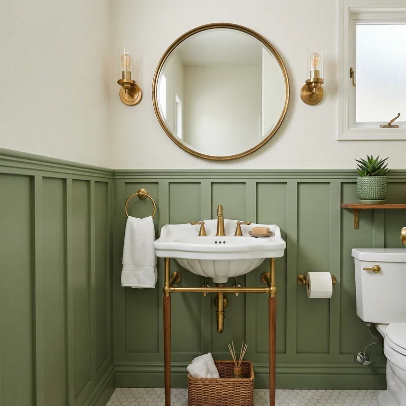 Powder Room Wainscoting Ideas