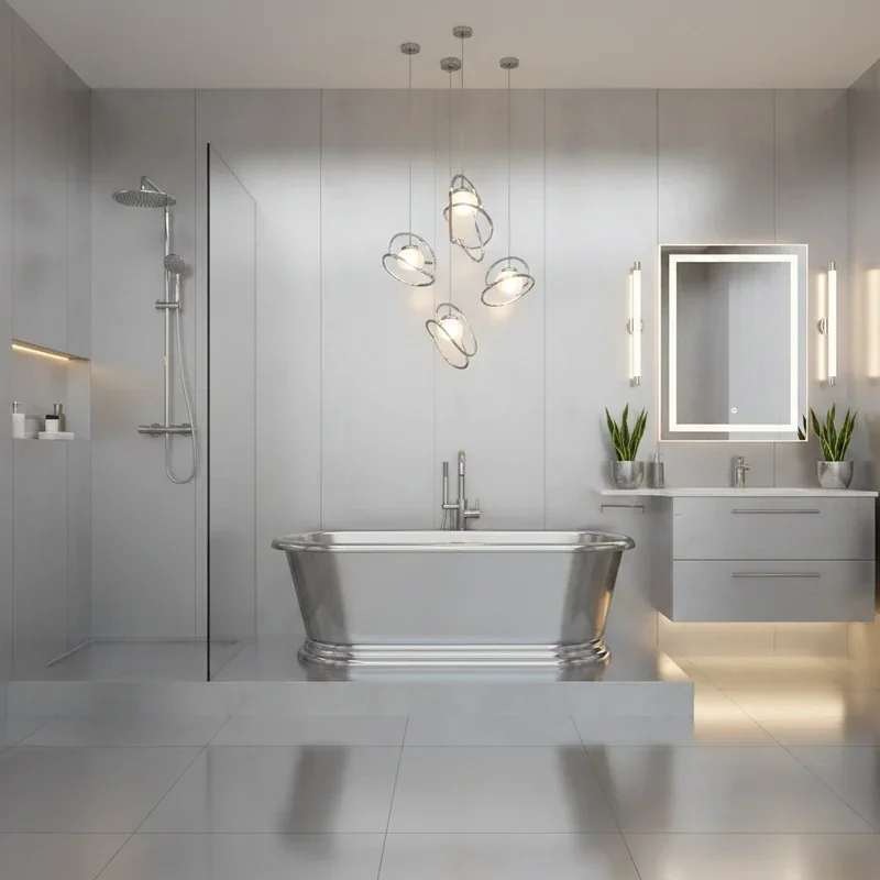 Silver Bathroom Ideas