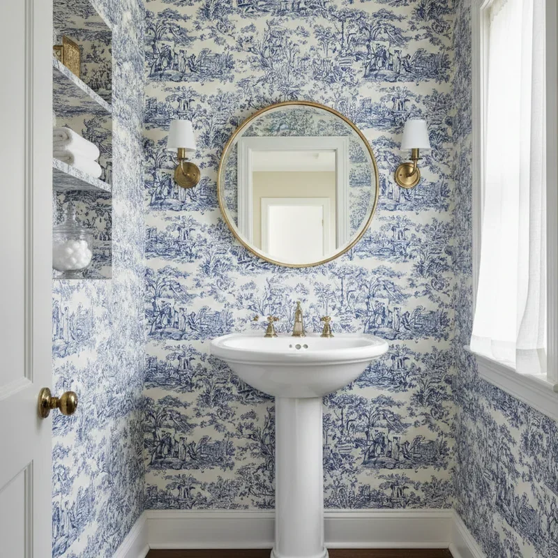 Powder Room Wallpaper Ideas