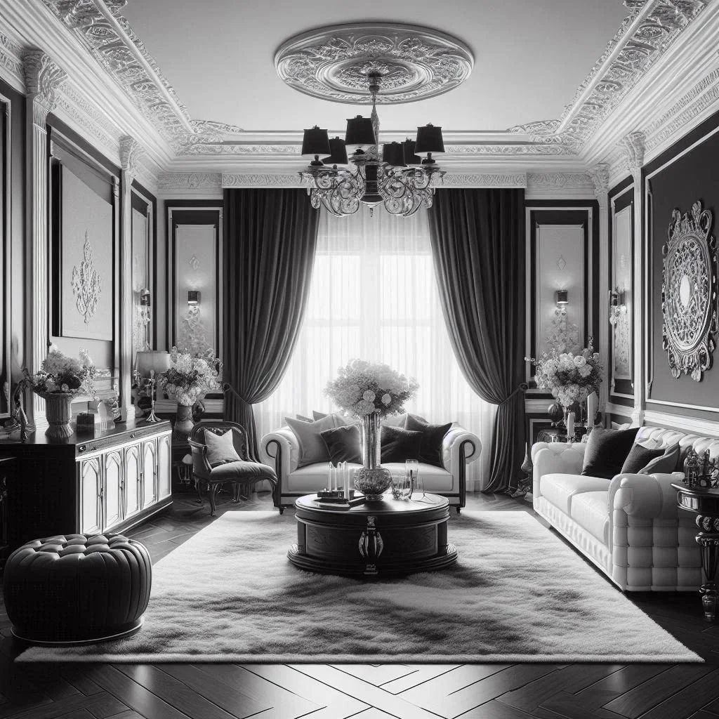 15 Black, White, and Grey Living Room Ideas