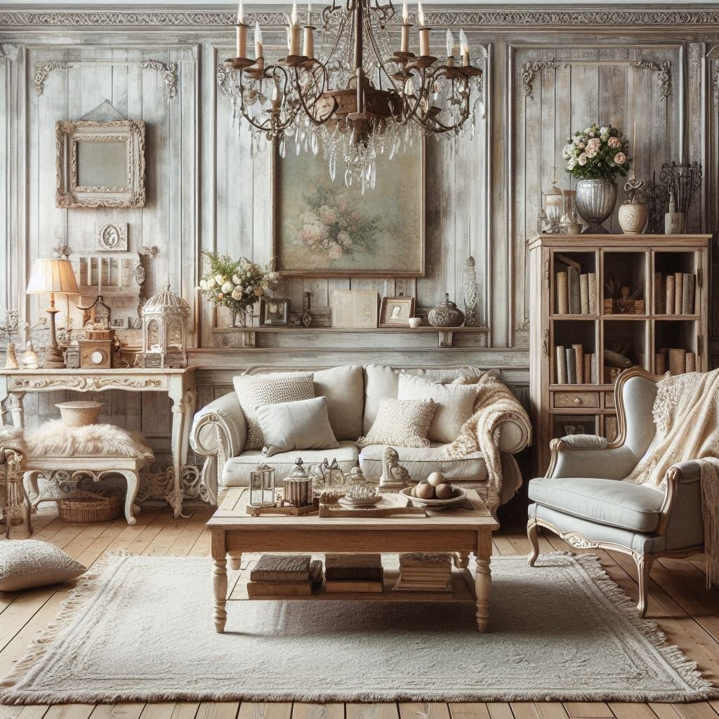 Salon shabby chic
