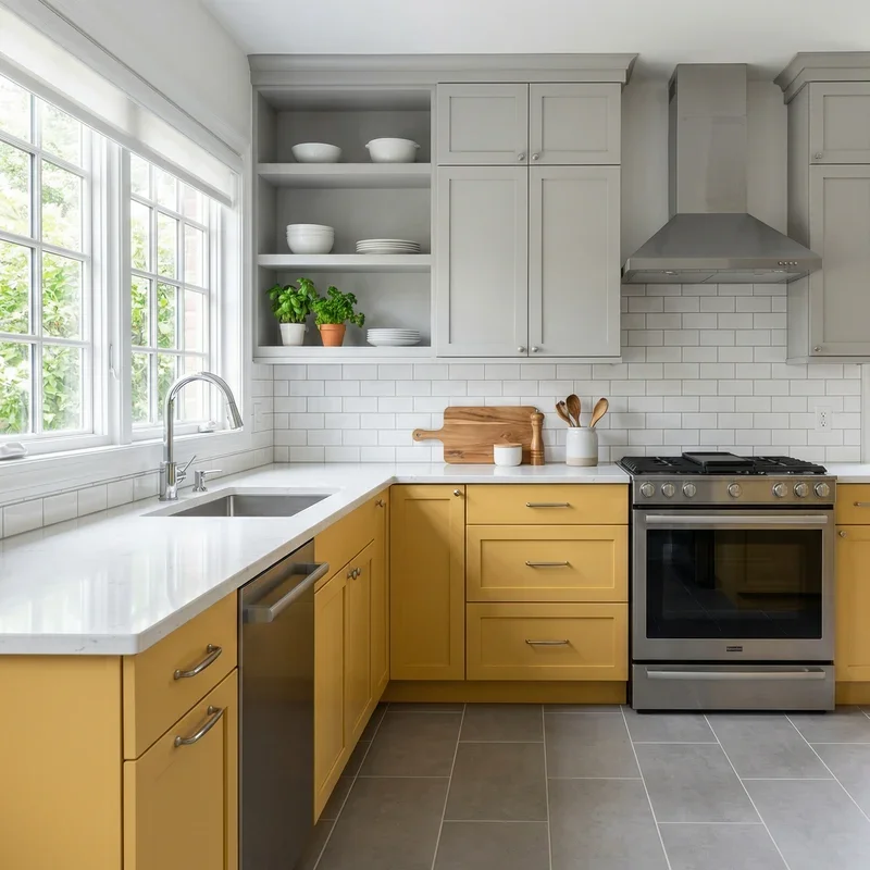 Gray and Yellow Kitchen Ideas