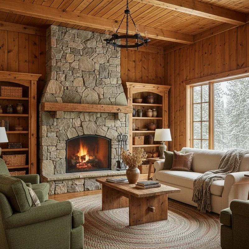 Knotty Pine Living Room Ideas