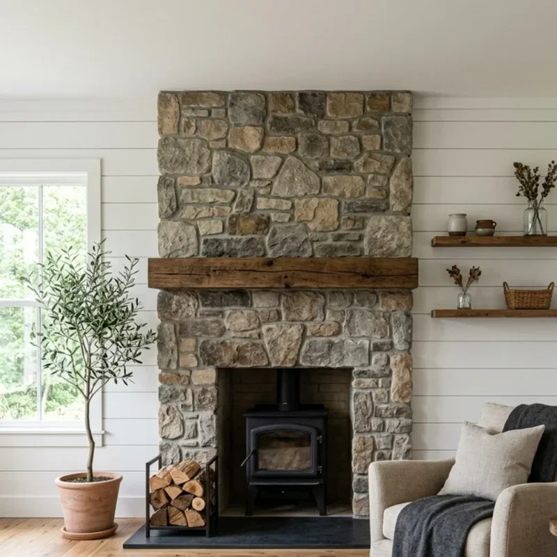 Shiplap Wall Living Room Ideas