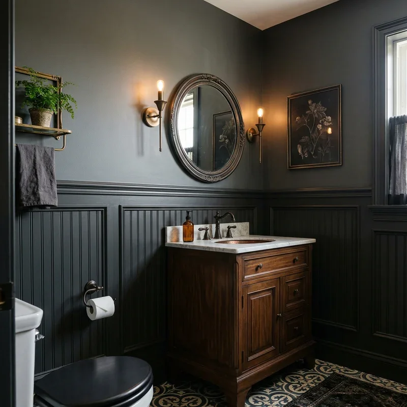 Powder Room Wainscoting Ideas