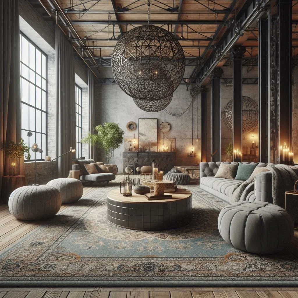 Illustration of Industrial Decor Ideas For Small Industrial Spaces With High Ceilings