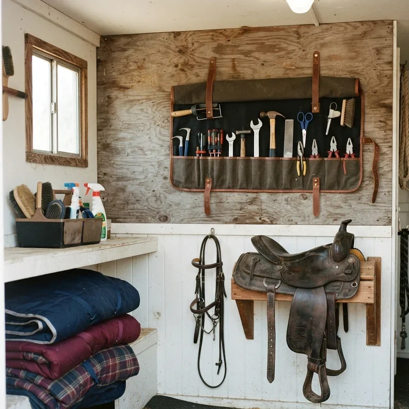 Small Horse Trailer Tack Room Ideas