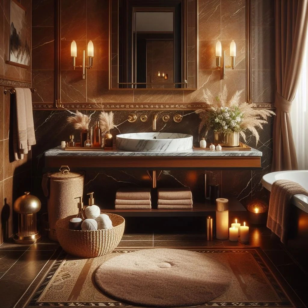 15 Brown Bathroom Ideas for a Warm Escape