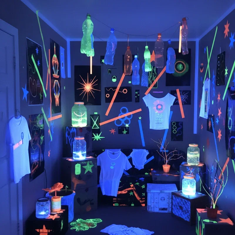 Blacklight Room Ideas