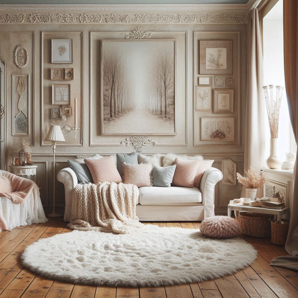 Salon shabby chic