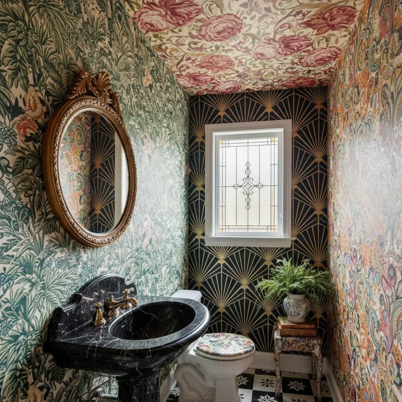Powder Room Wallpaper Ideas