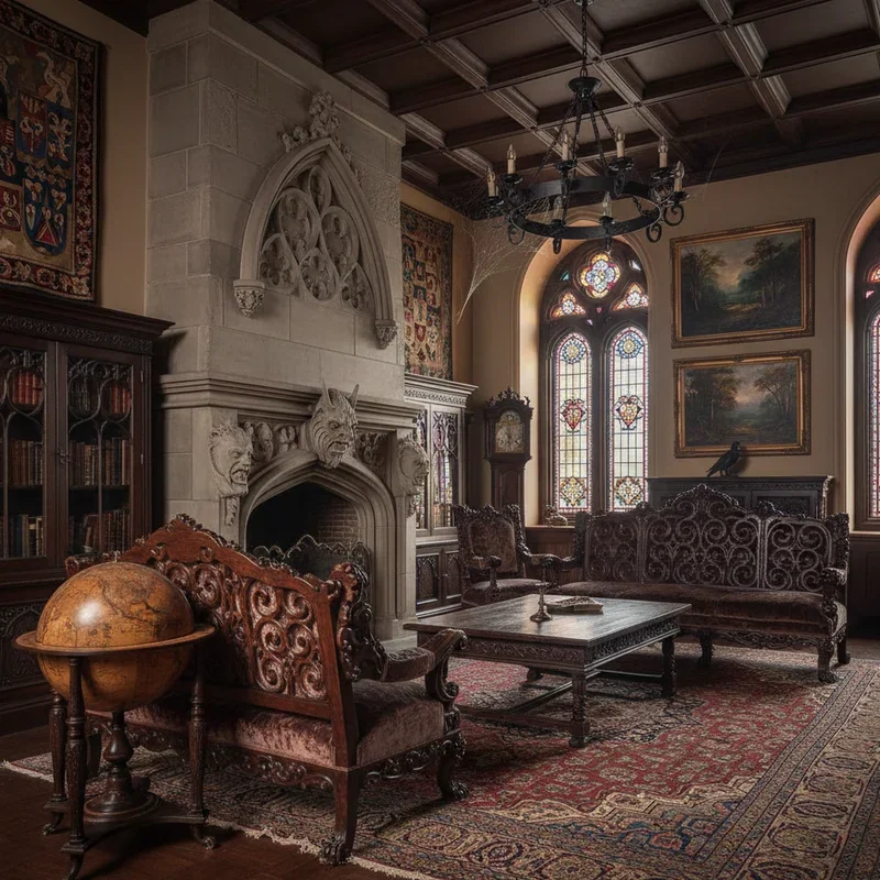 Victorian Gothic Living Room Ideas