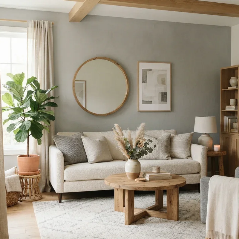 Cream and Gray Living Room Ideas