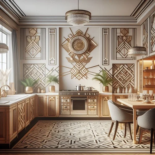 Modern Art Deco Dining Room