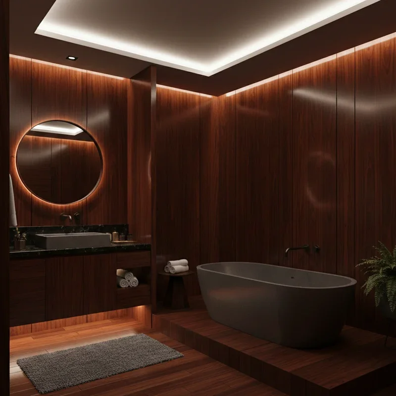 Dark Wood Bathroom Ideas