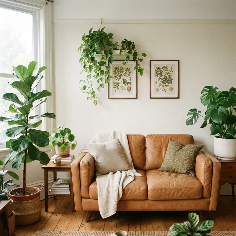Tan Leather Sofa Living Room Ideas