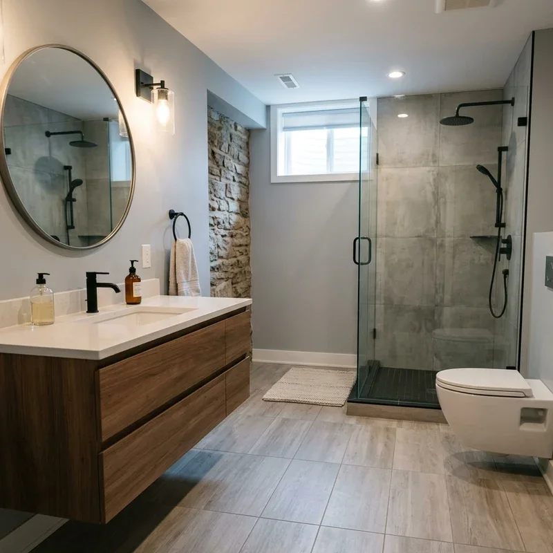 Modern Basement Bathroom Ideas