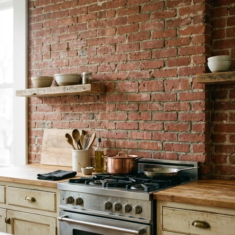 Brick Kitchen Backsplash Ideas