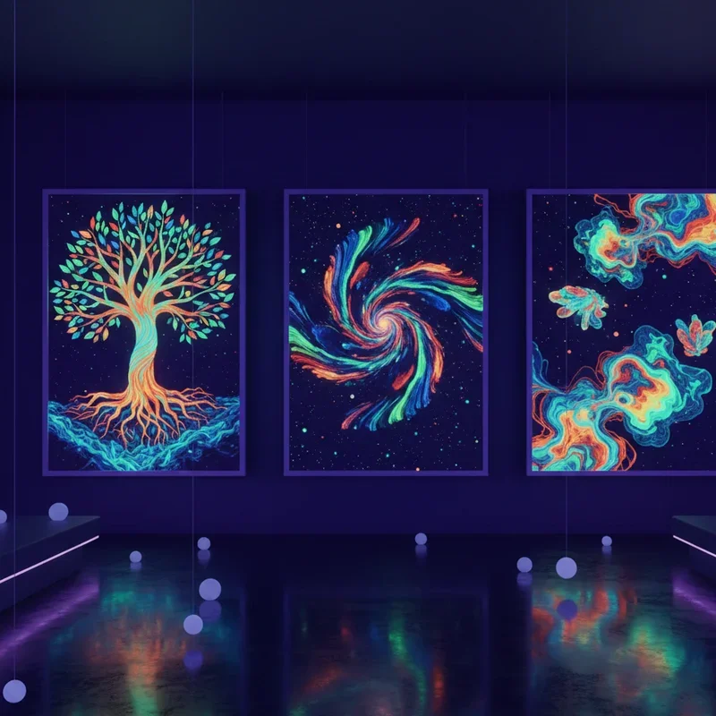 Blacklight Room Ideas