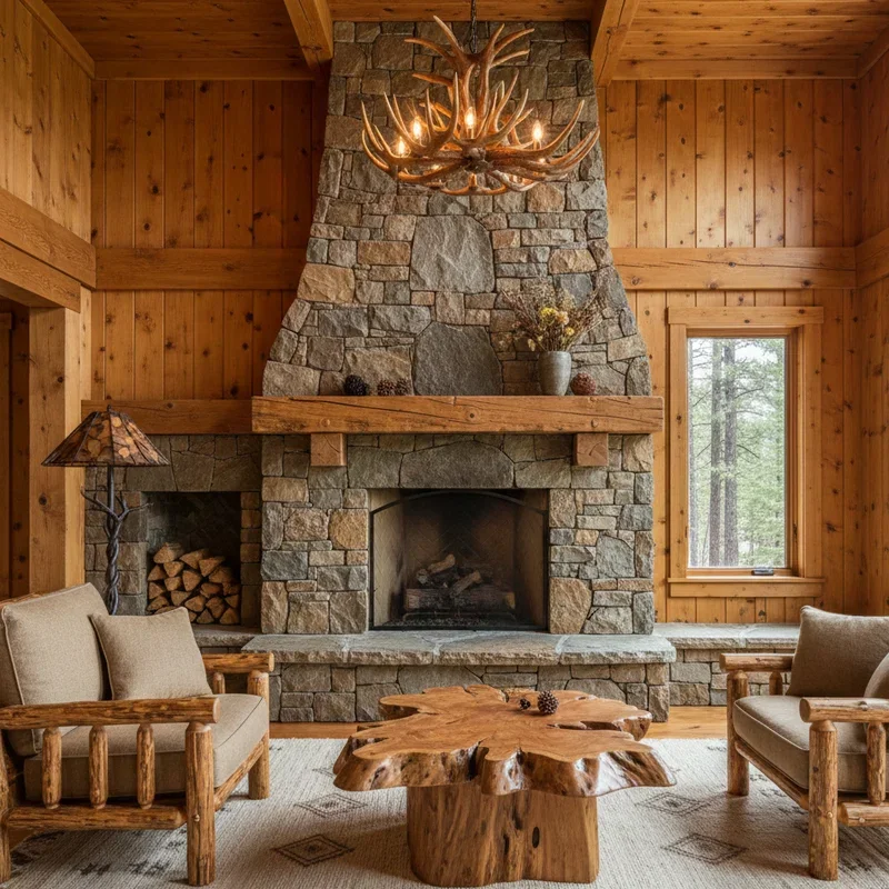 Knotty Pine Living Room Ideas