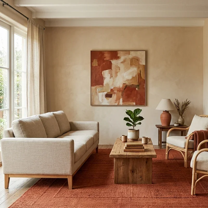 Rust Living Room Ideas