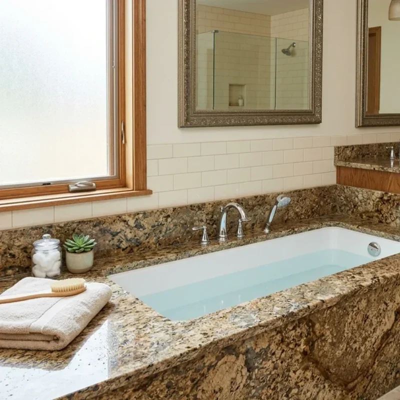 Brown Granite Bathroom Ideas