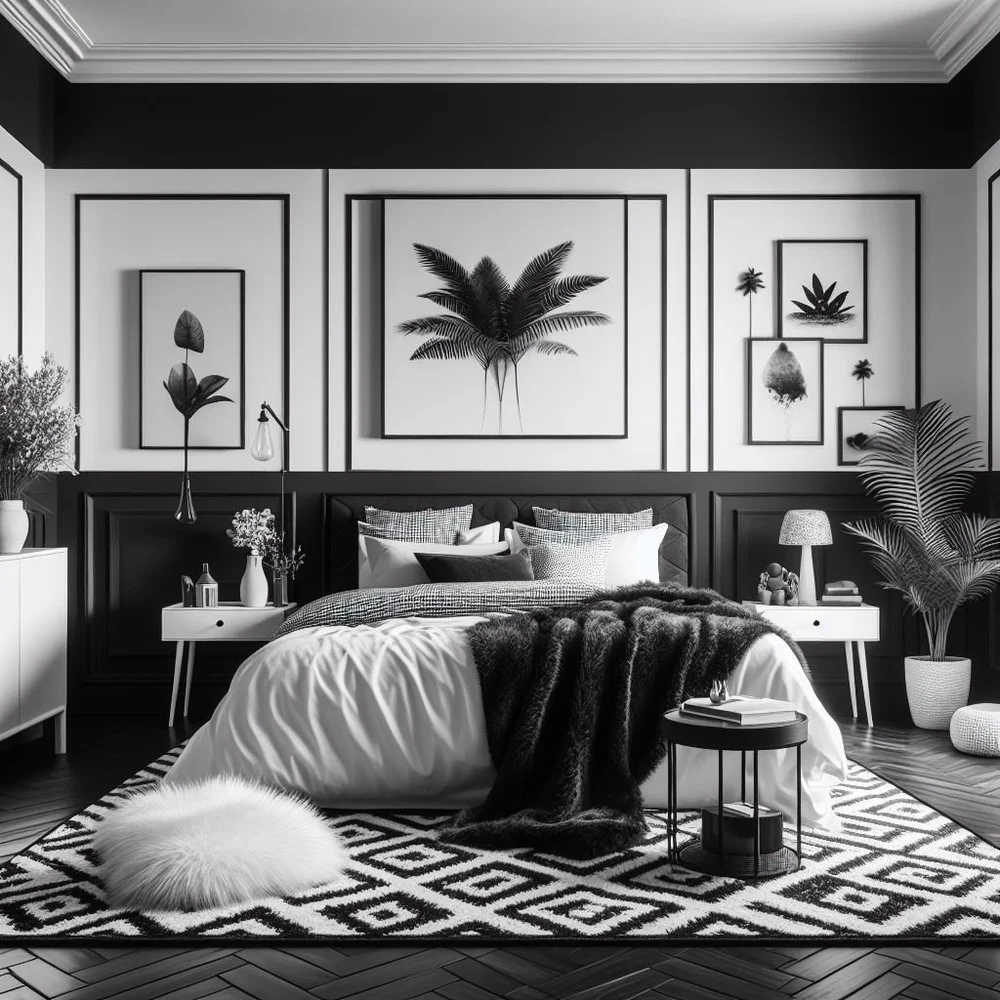 15 Chic Black and White Bedroom Ideas for Contrast