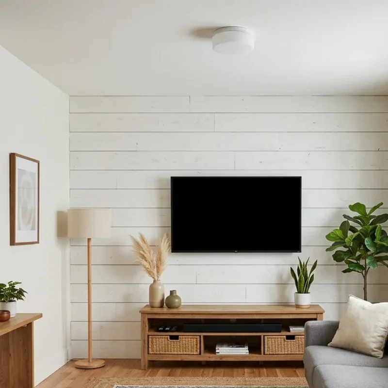 Shiplap Wall Living Room Ideas