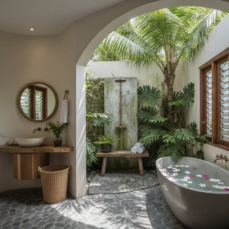 Tropical Bathroom Ideas