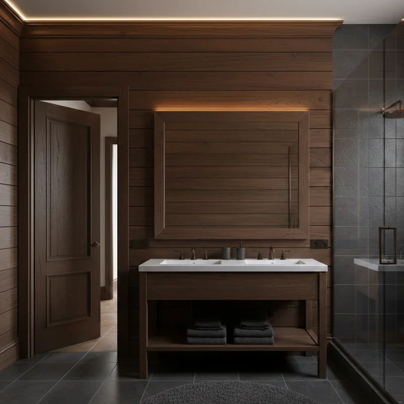 Dark Wood Bathroom Ideas