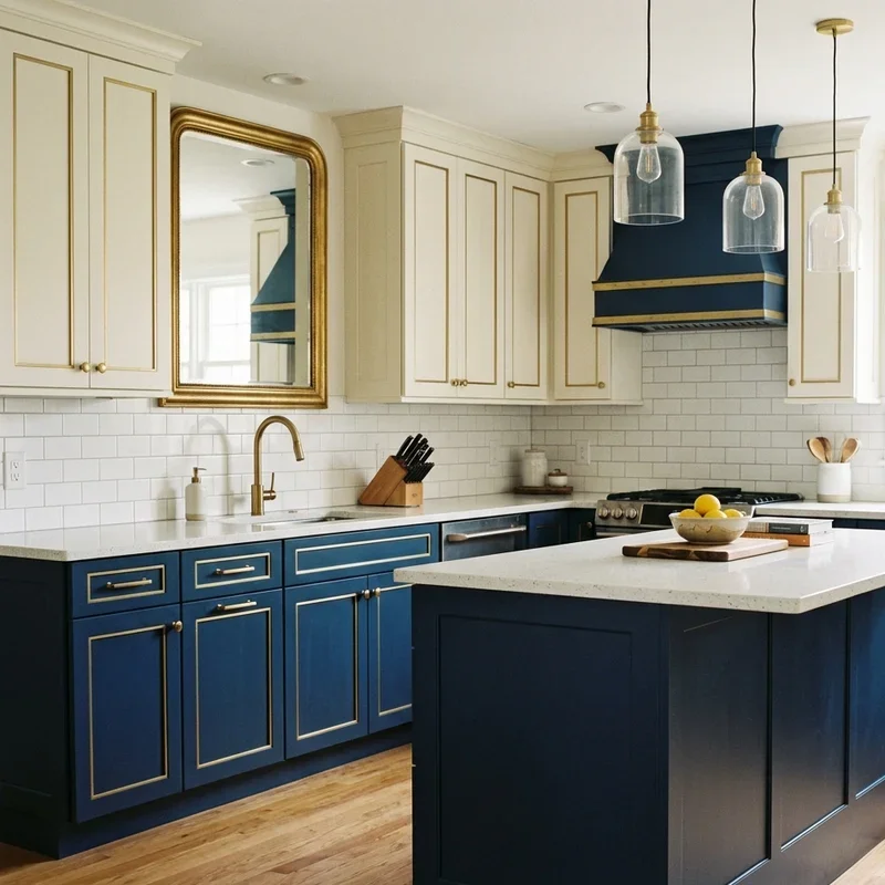 Blue and Gold Kitchen Ideas