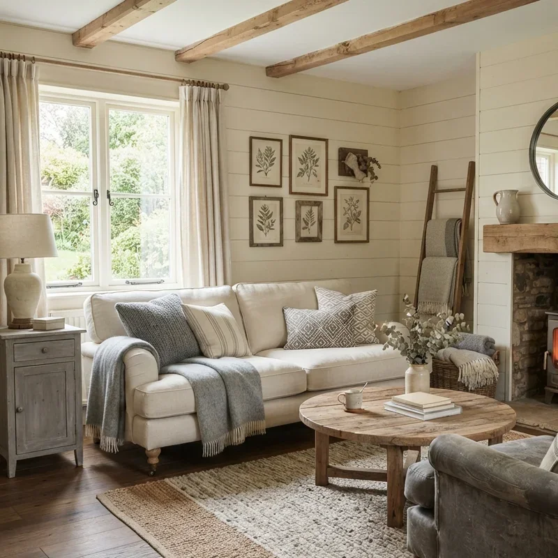 Cream and Gray Living Room Ideas
